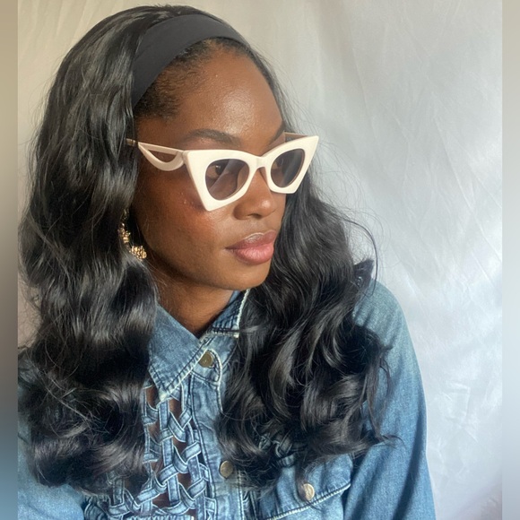 Cat eye beige glasses - Picture 4 of 4